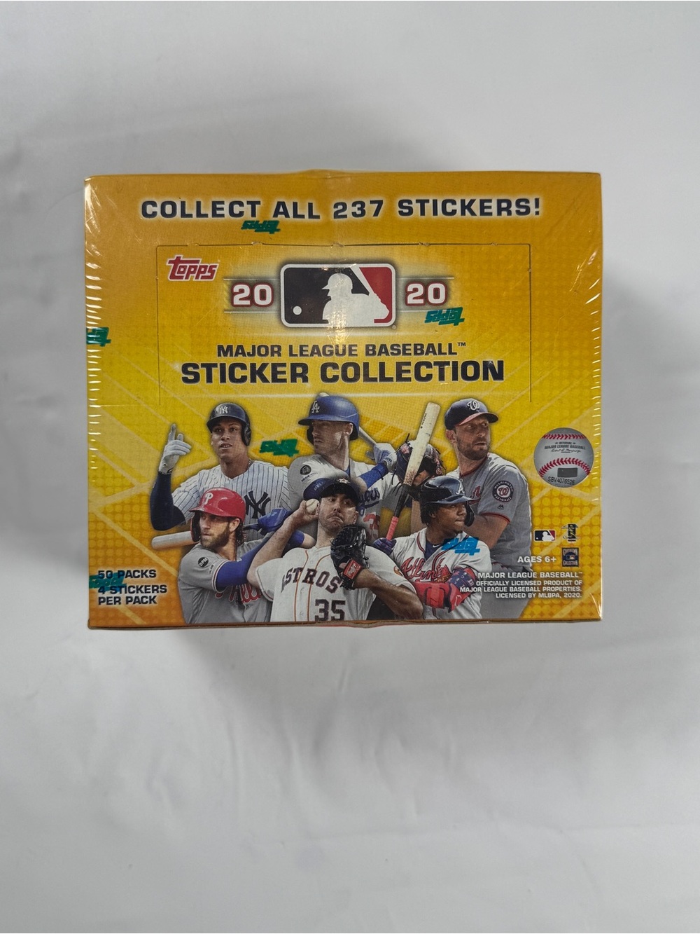 ✨ Factory Sealed 2020 Topps MLB Baseball Sticker Box 50 Packs ⚾️ ✨